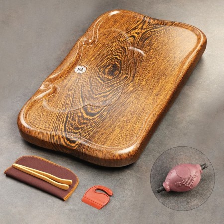 Wooden tray for the tea ceremony, chaban, 64 x 37 x 6 cm, Japanese oak