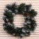 New Year's Wreath "Christmas Snow White" bump silver +berry 45cm