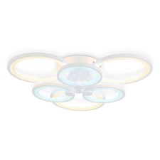 Светильник светодиодный потолочный с пультом Ambrella light, Original, FA4085, 6хLED, 100 Вт, 7500Lum, 3000-6400К, цвет белый