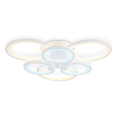LED ceiling LED with Ambrella Light, Original, FA4085, 6XLED, 100 W, 7500LUM, 3000-6400K, white color, white
