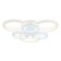 LED ceiling LED with Ambrella Light, Original, FA4085, 6XLED, 100 W, 7500LUM, 3000-6400K, white color, white