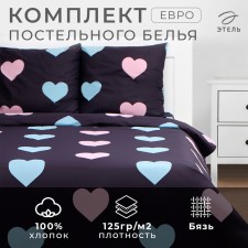 Bedding Ethel Euro Romance, 200x217cm, 220x240cm, 70x70cm-2 pcs, calico, 125 g/m2