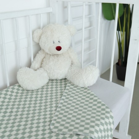Bayle blade 100x140cm, pistachio, HL80%, polyester20%, 420g/m