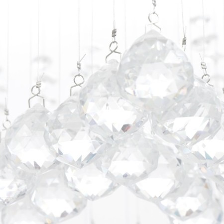 Lamp cascade "Star" 6xled chrome 50x50x84cm Bayerlux-5