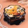 Casket "Anyutin Eyes with Lilac", black, 16 x 16 cm, lacquer miniature