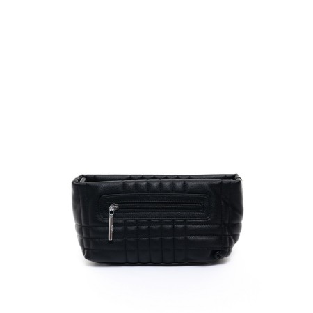 Bag Cross-Bodi with Ludor zipper, black color-3