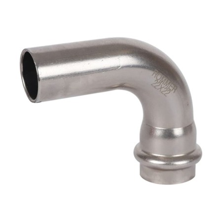 The single-range square Rommer RSS-0002-000022, VPR-NPR, D = 22 mm, 90 °, press, stainless steel. steel