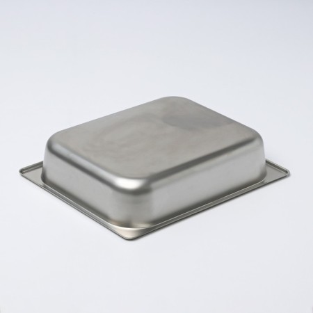 Gastrootiness 1/2 of stainless steel, 65 mm, 32.5 × 26.5 × 6.5 cm, thickness 0.8 mm-1