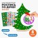 New Year's set for creativity. Wood painting "New Year! Christmas tree "