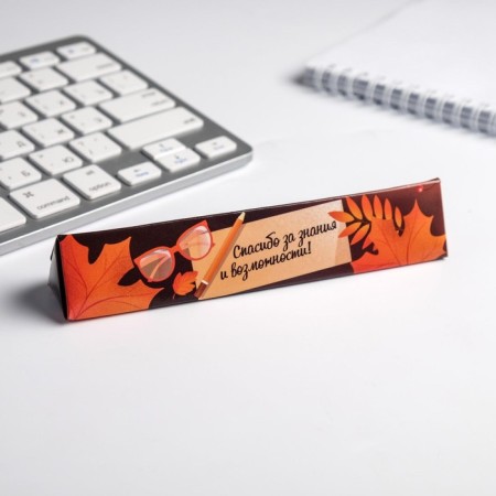 Pen in the gift case “Happy Teacher Day”, metal, blue paste, 1.0 mm-2