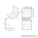 Corner Fixing equilateral KUR 100x100x80, 50 pcs.
