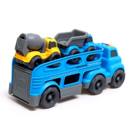 Truck truck, with 2 machines, light and sound effects-2