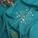 Decor "Crystal Tale" 26 cm, twig with flowers