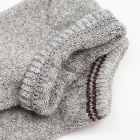 Women's socks from Mongolian wool, gray color, size 23 (34-36)-3