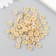 Beads for creativity Plastic phosphorus "Golden English" alphabet "set 20 grams 0.4x1x1 cm