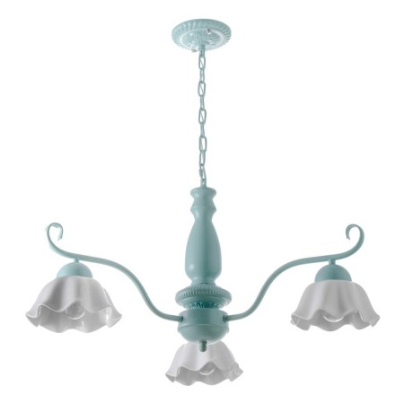 Luracia chandelier 3he27 40W green-white 69x69x37-72 cm Bayerlux