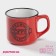 Ceramic share mug "Coffee", 165 ml, red color