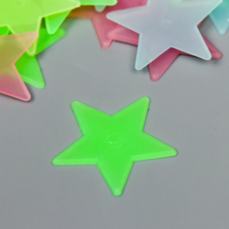 Stick phosphorus plastic "Star" set 100 pcs mix 17x12 cm-2