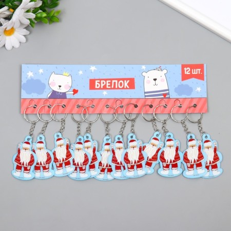 EVA keychain "Grandfather Moroz transfers hello" 3.5x5.5 cm-2
