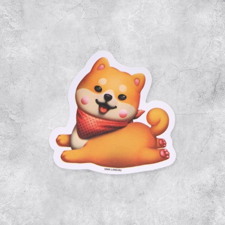 A set of paper stickers "Pyosik", 10 pcs-1