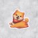 A set of paper stickers "Pyosik", 10 pcs