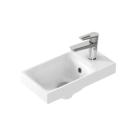 The built -in sink Cersanit Moduo 40, with 1 hole for the mixer, white