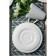 Porcelain saucer Magistro Argos, D = 15.2 cm, white color