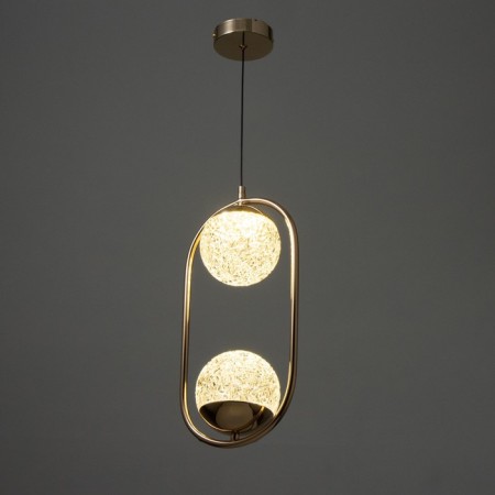 Lamp Bayerlux "Orlix" 2xLED 40W gold 20.5x13x42 cm-2