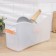 Container for storage household on wheels, 10 l, 46 × 16 × 23.5 cm, transparent