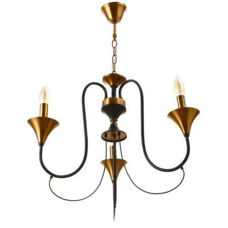 Elimin chandelier 3he14 40W black and gold 56x75x56 cm Bayerlux