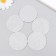 Decor "Snow Com" silver foam glitter 5 cm (set 5 pcs)