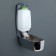 A dispenser for antiseptic or liquid soap, mechanical, 350 ml, plastic, chromium color
