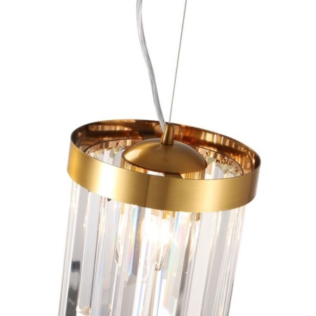 Crystal light lamp VENECIA 2XE14 40W, size 20x20x33.5-70 cm, bronze color-1