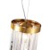 Crystal light lamp VENECIA 2XE14 40W, size 20x20x33.5-70 cm, bronze color