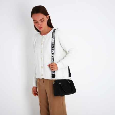 Women's bag with lightning, black color-7