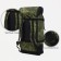 Tourist backpack, Huntsman, 40 l, cord department, 3 outer pockets, green color