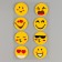A set of stickers from EVA "Smiley", 8 pcs., Mix