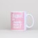 New Year. White ceramic mug "Playful girl", 320 ml