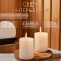 Candle cylinder aromatic "spicy apple", set of 5.6x8 cm, 2 pcs