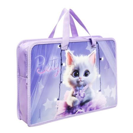 Folder with handles plastic A4 75mm 340*245 PT-14-4 Virgin Betty (handles-shi) 73138-1