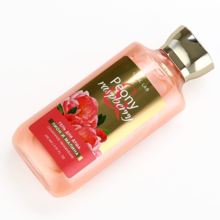Shower gel, 295 ml, pion and raspberry aroma, Floral & Beauty by Ural Lab-3