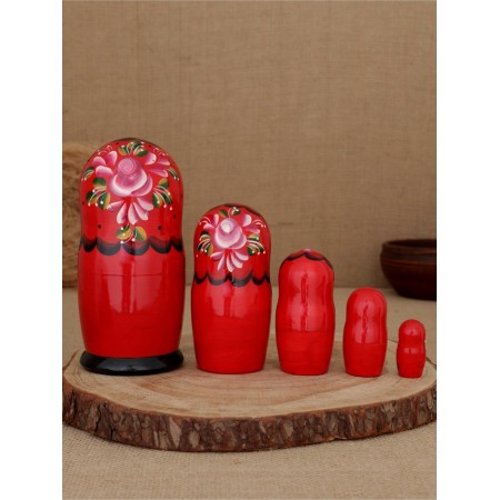 Nesting doll "bouquet of roses" 5 puppet large-1