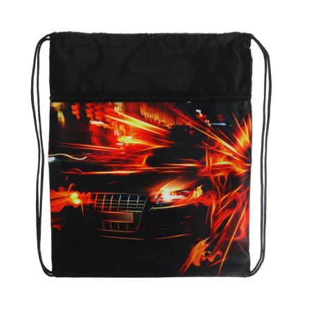 A bag for shoes with a pocket of 420 x 340 mm, calligrata MSO-7C, (soft polyester, density 210D), "Call Fire"-1