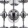 Suspended lamp Freya Fr5596PL-09CH RICHARD, 620x620x1290 mm, E14, 9x60W, color chromium