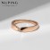 Ring Xuping City, white color in gold, size 18
