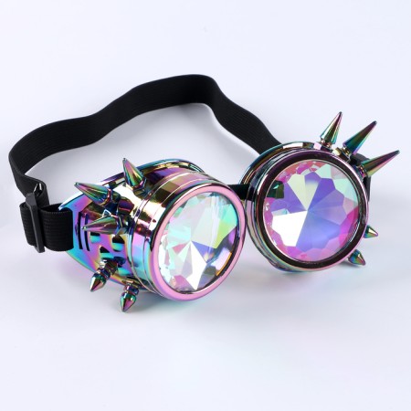 Carnival accessory glasses, with spikes holography-2