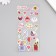 Stick plastic gold embossing "Flowers and love" MIX 10.5x23 cm