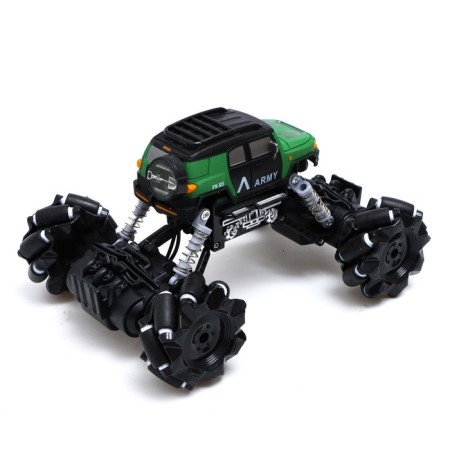 Army radio -controlled jeep, 4WD, drift, works on the battery, green color-2