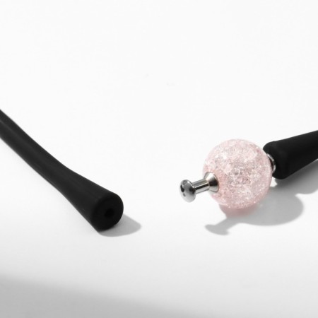 Set 2 objects: chocker, bracelet "sugar" rubber, light pink color-2