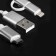 Windigo cable, 2 in 1, MicroUSB/Lightning - USB, 2 A, nylon braid, 1 m, white